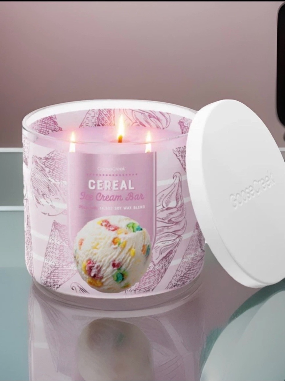 Goose Creek 3-Wick Candle- Cereal Ice Cream Bar (14.5 oz)